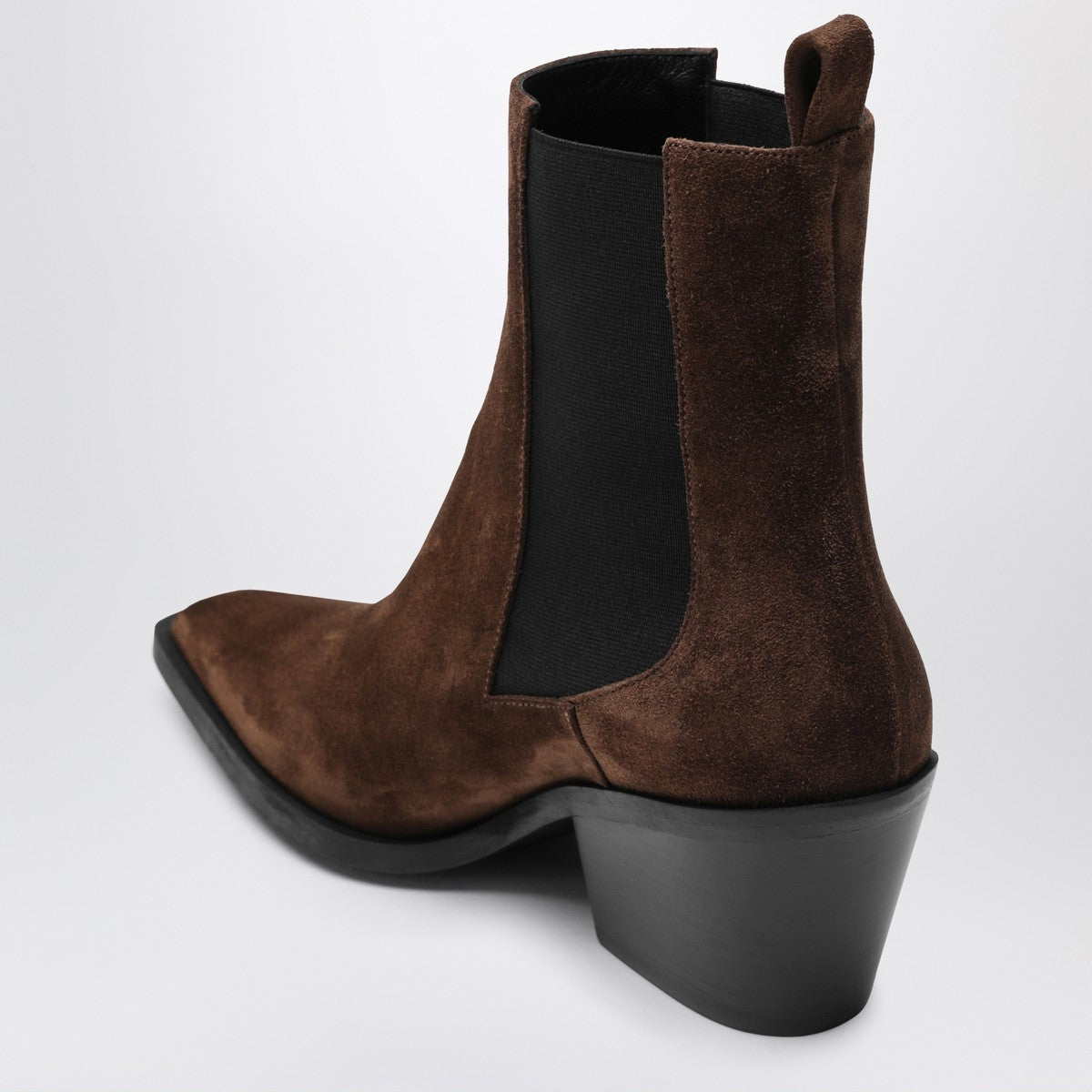 A.EMERY The Leo ankle boots in cognac suede A.EMERY