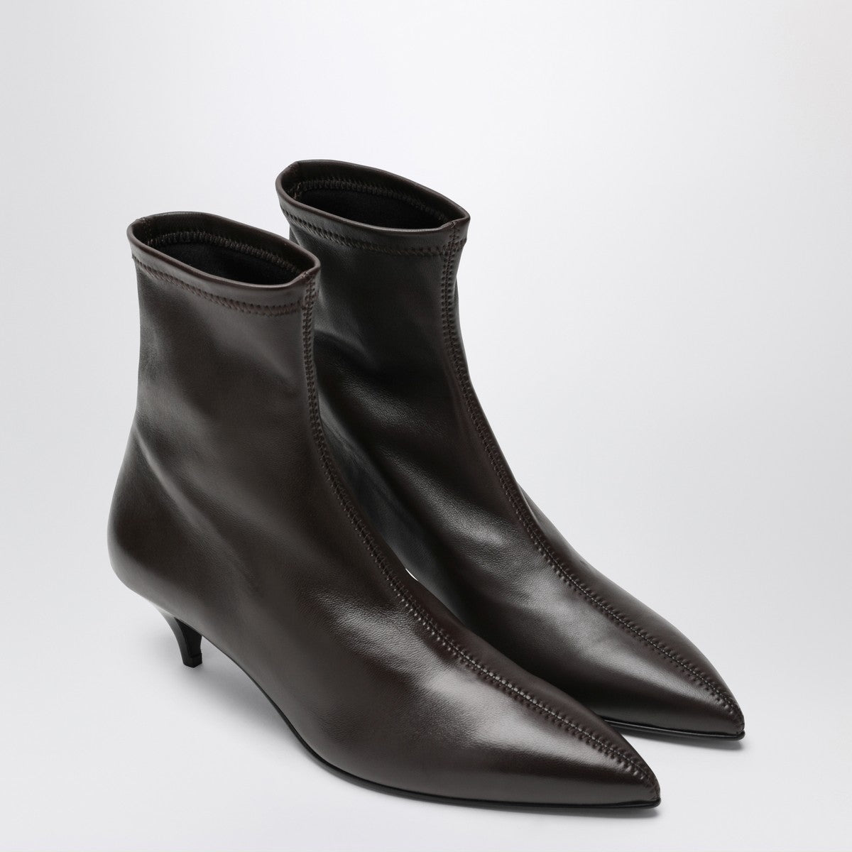 A.EMERY The Ophelia ankle boots in brown leather A.EMERY