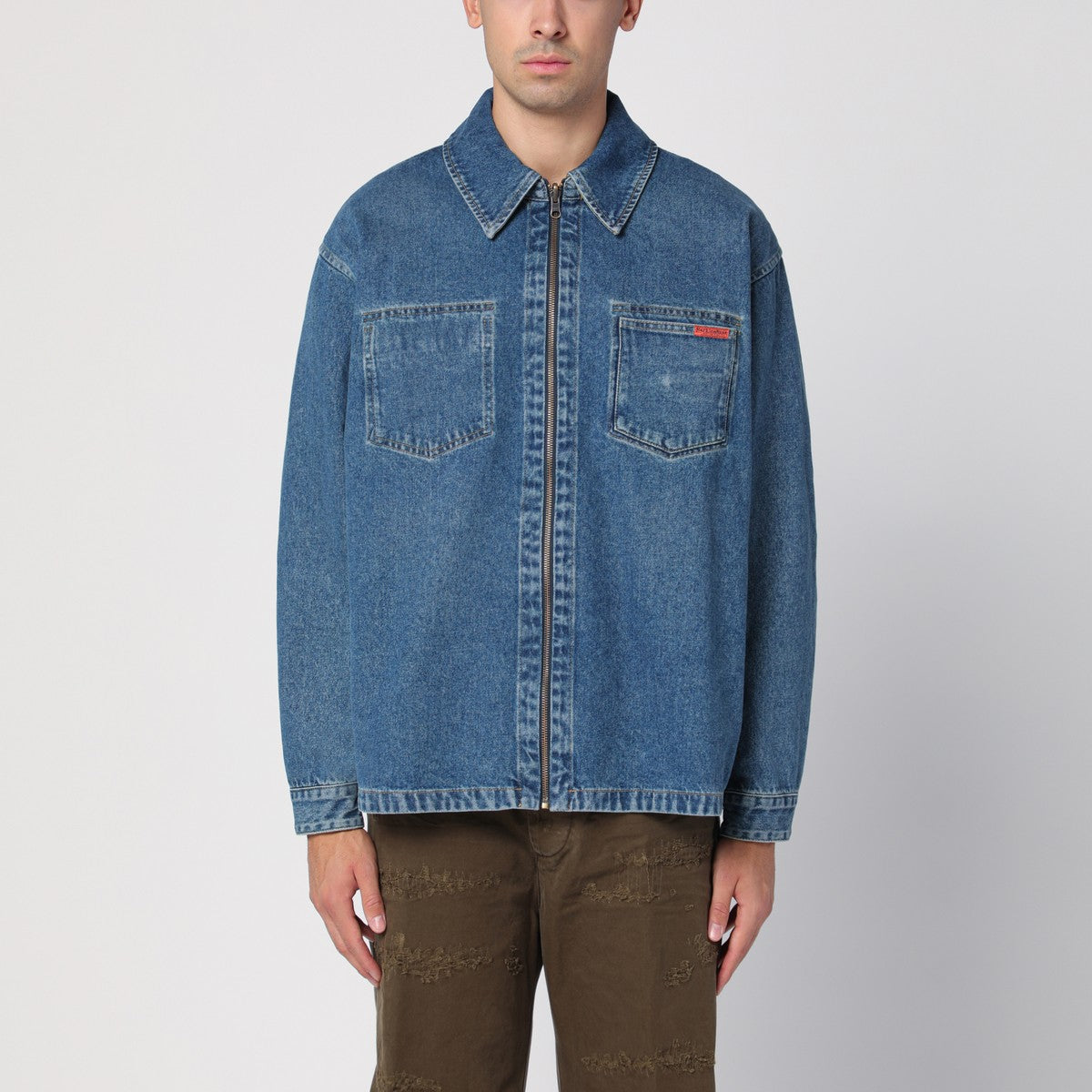 Martine Rose Reversible denim zip jacket Martine Rose