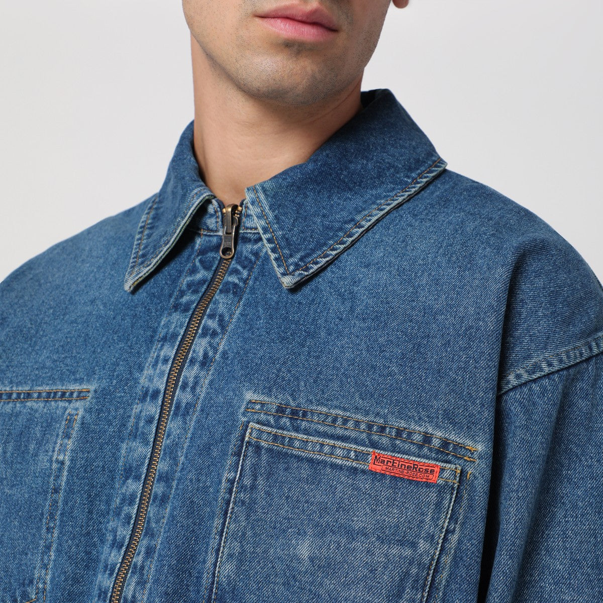 Martine Rose Reversible denim zip jacket Martine Rose