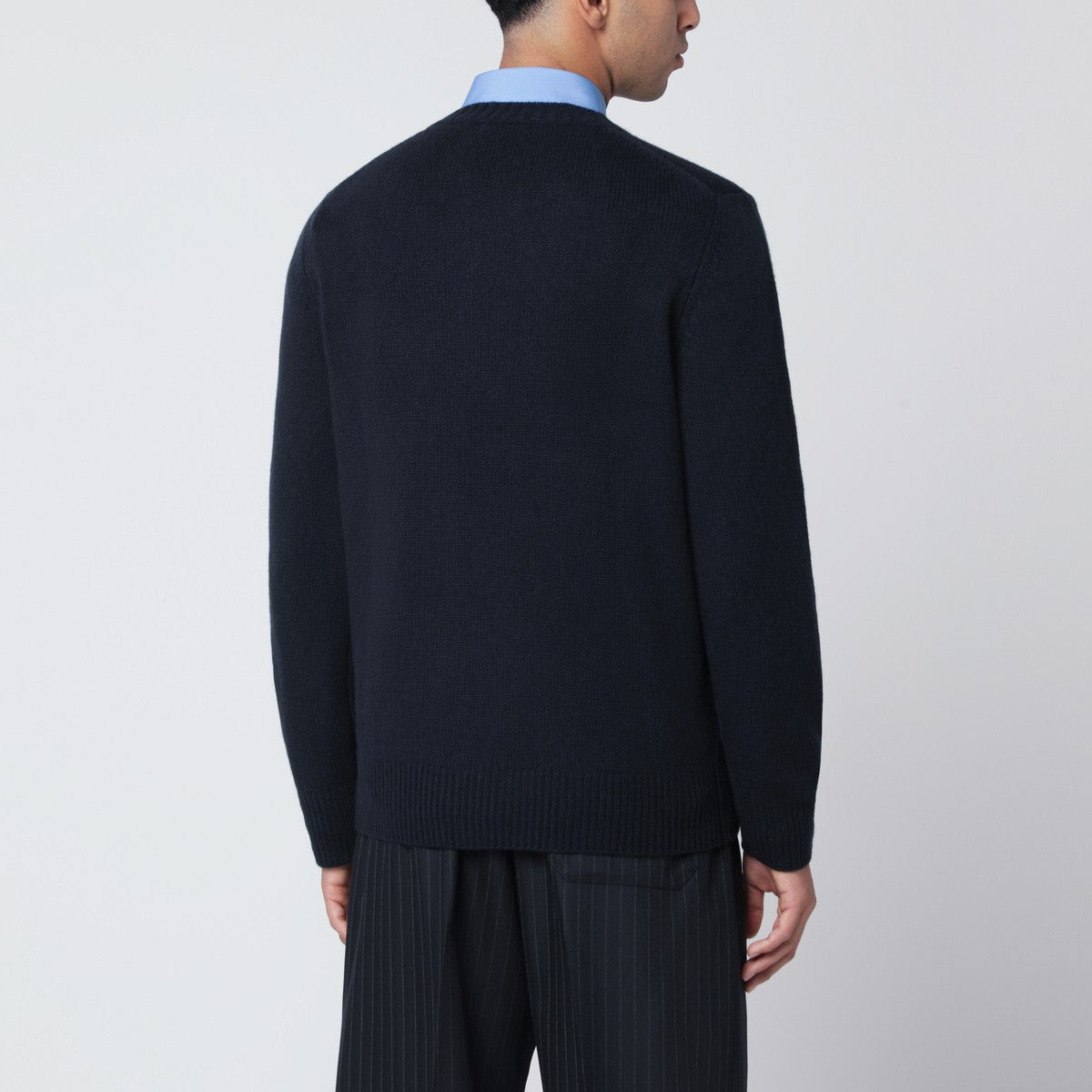 Soft Goat Navy blue cashmere crewneck sweater Soft Goat