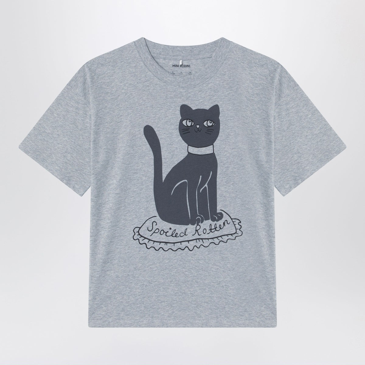 Mini Rodini Grey T-shirt in organic cotton Mini Rodini