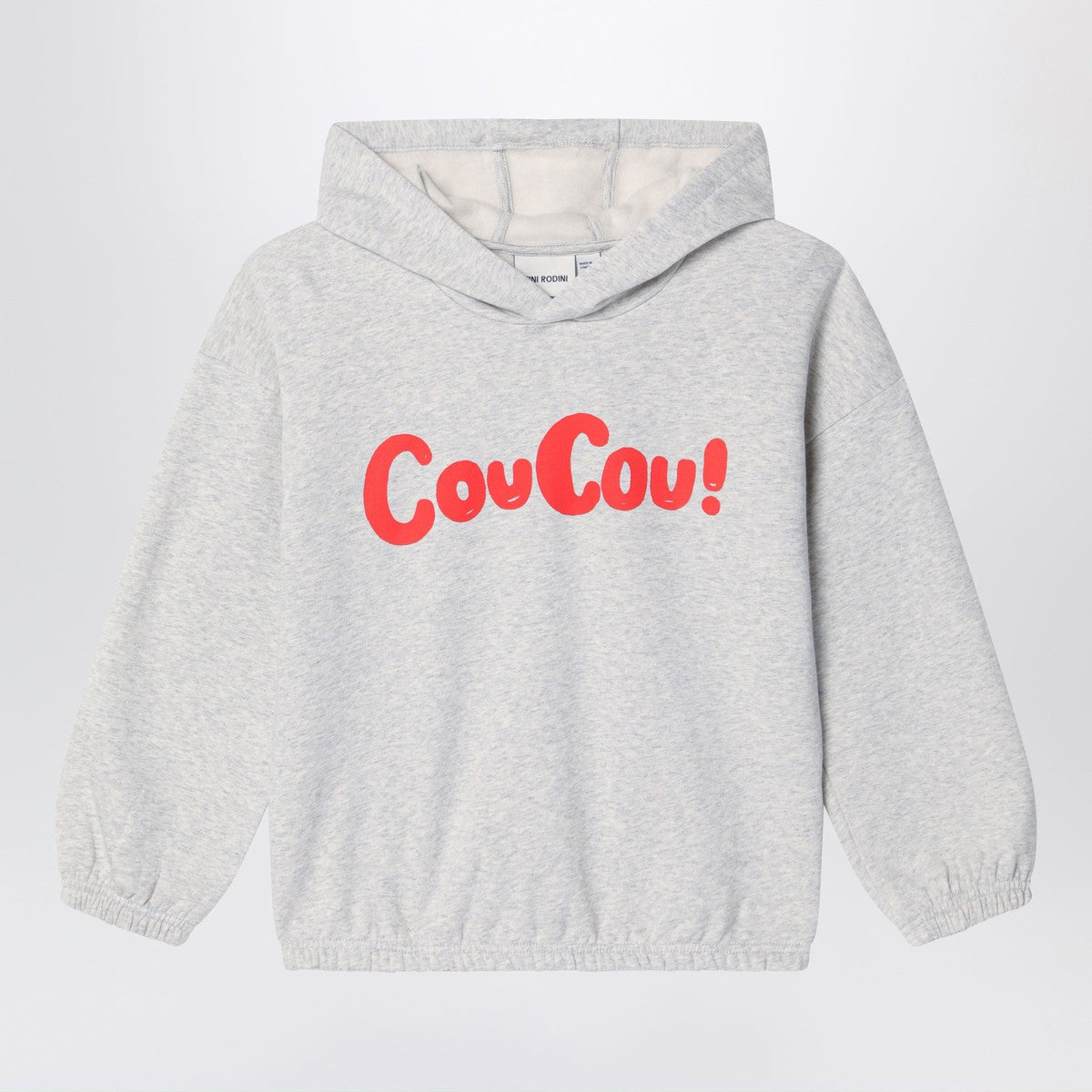 Mini Rodini Grey organic cotton hoodie Mini Rodini