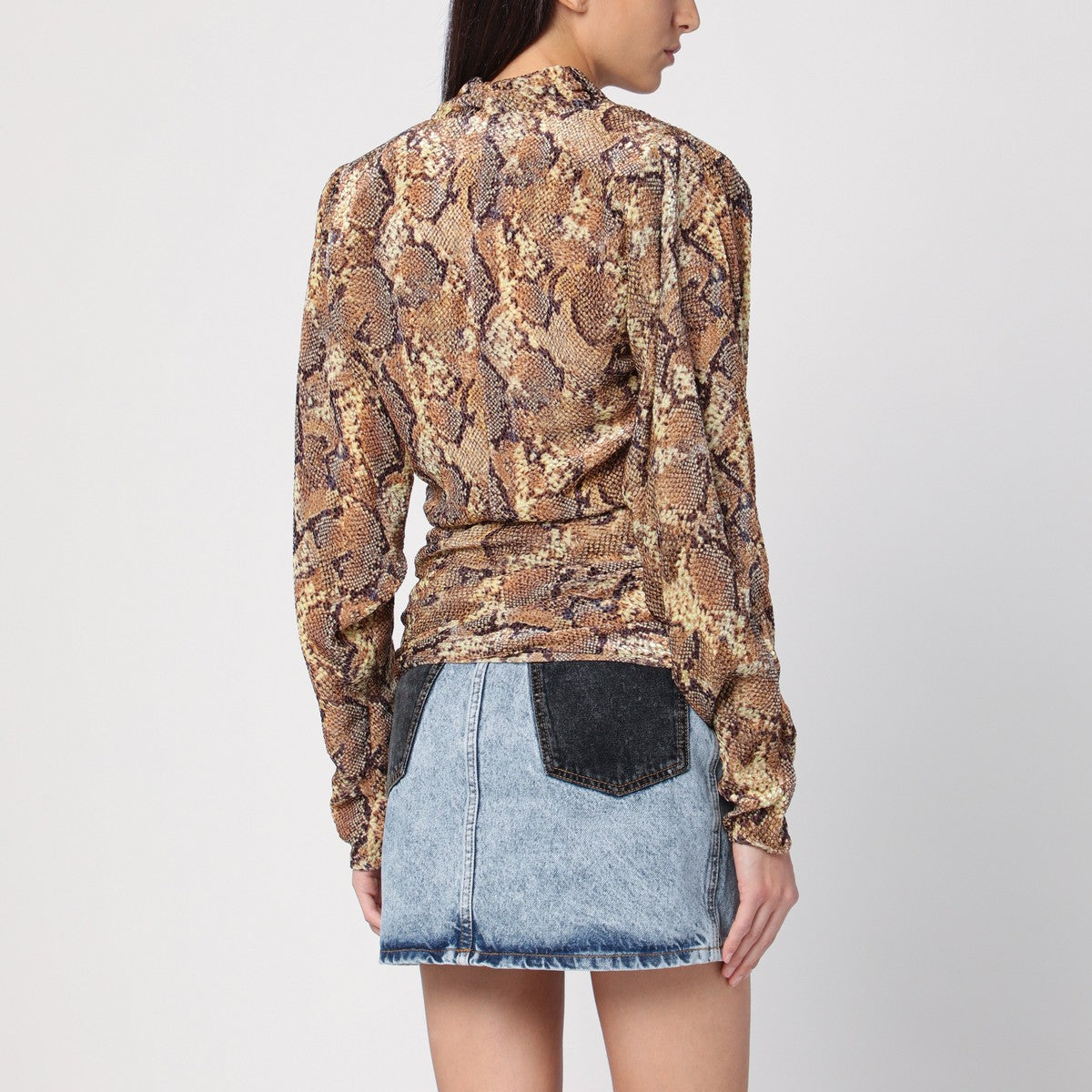 ISABEL MARANT Snake Print Marlin Blouse Isabel Marant