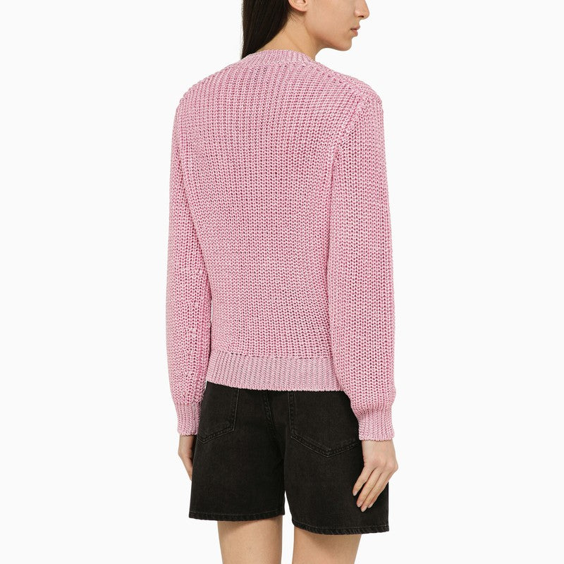 ISABEL MARANT Recycled polyester pink crew-neck jumper Isabel Marant