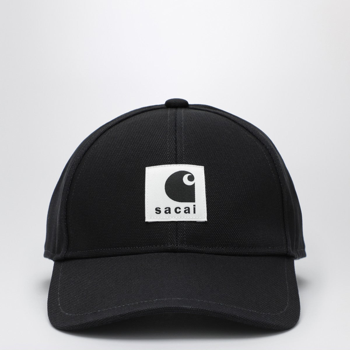 Sacai x Carhartt WIP Black baseball cap with logo patch Sacai x Carhartt WIP