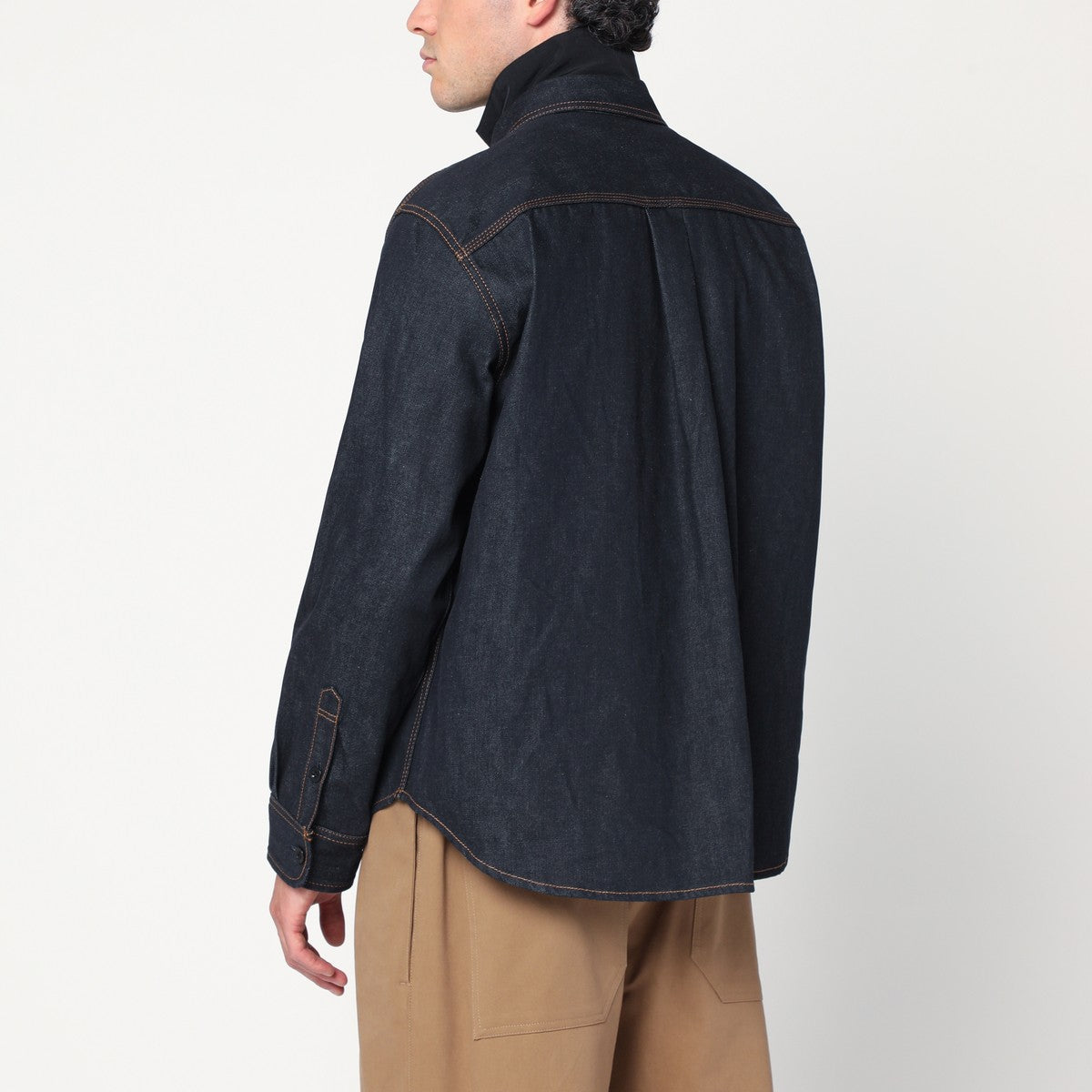 Sacai Shirt with pockets in dark blue denim Sacai