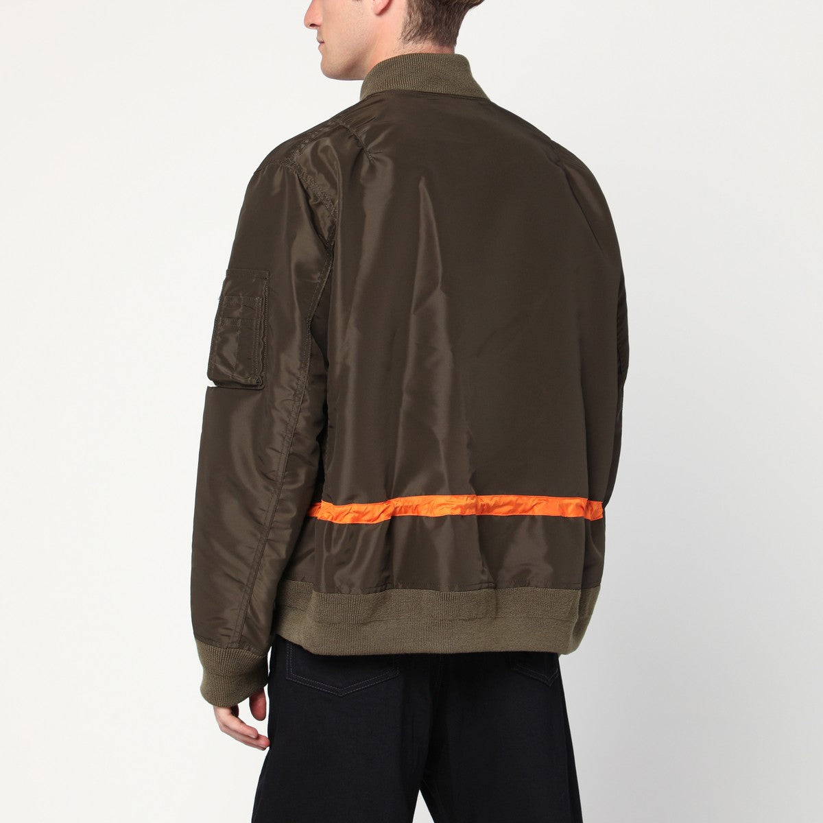 Sacai Khaki green nylon twill jacket Sacai