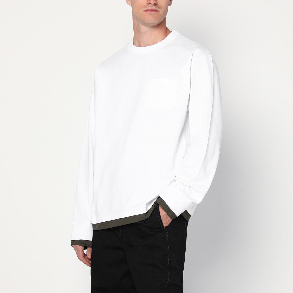 Sacai White cotton shirt Sacai