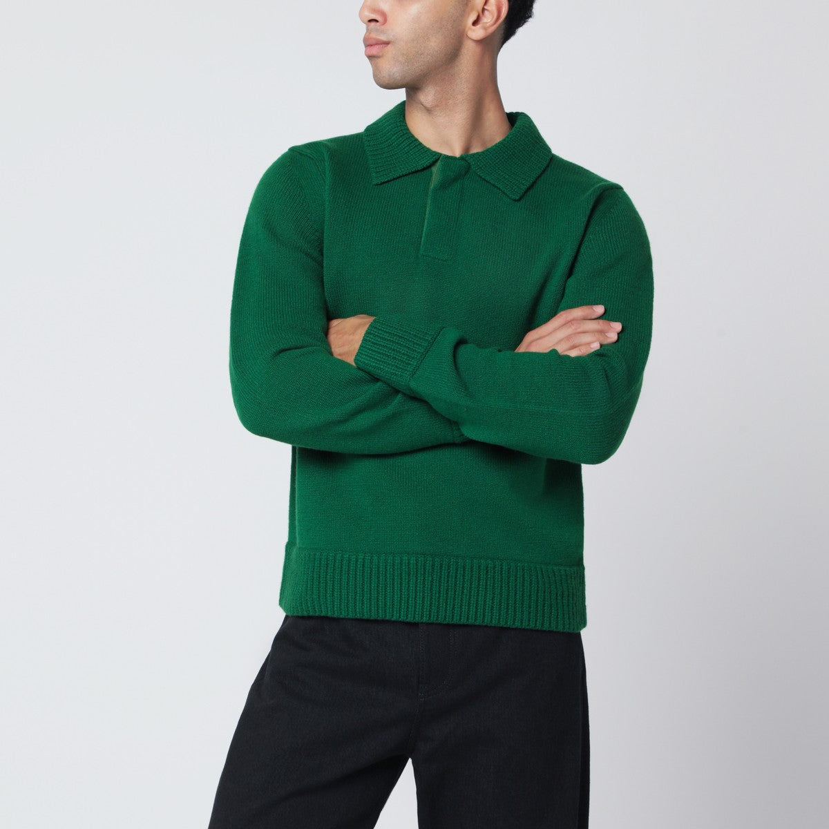 Sacai Green wool sweater Sacai