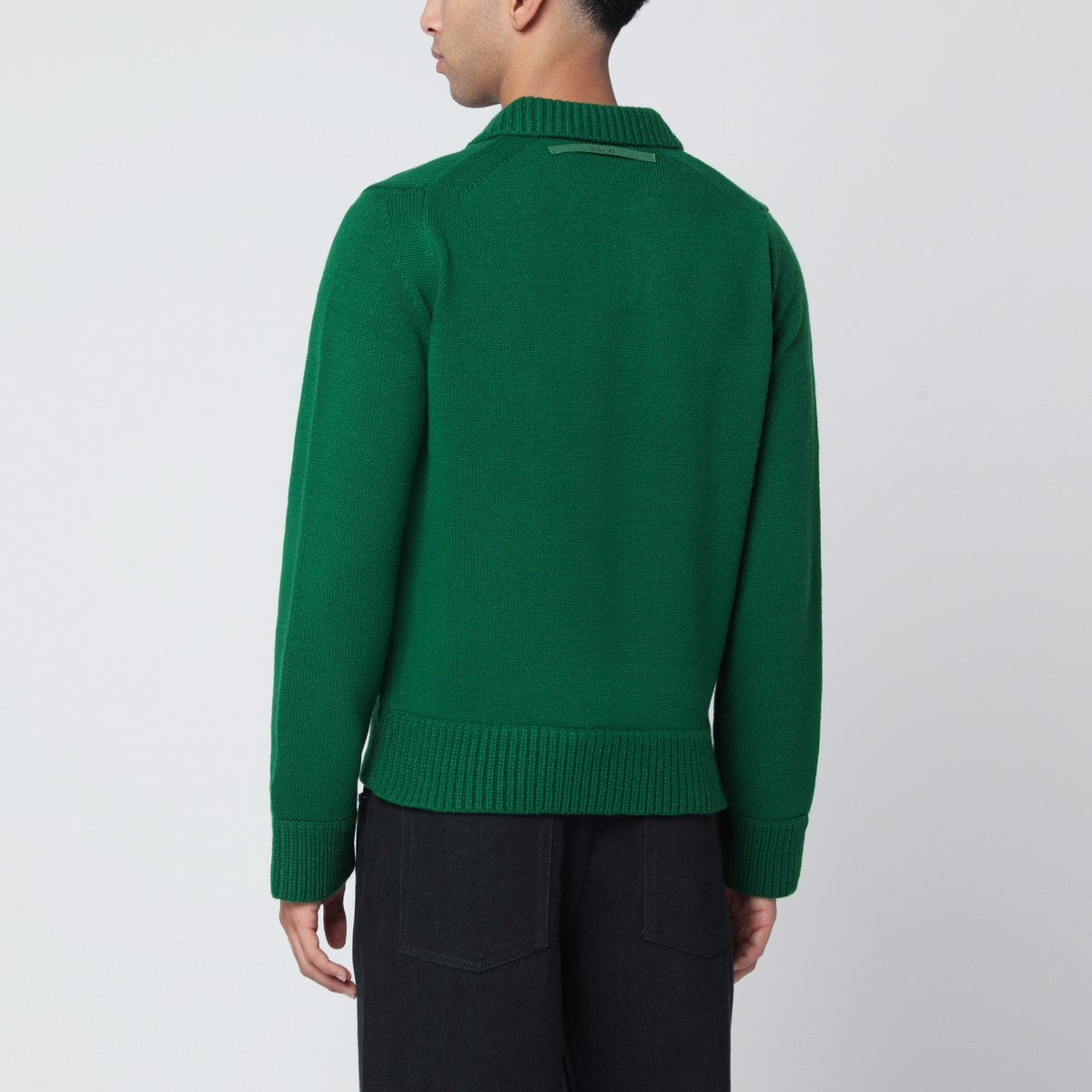 Sacai Green wool sweater Sacai