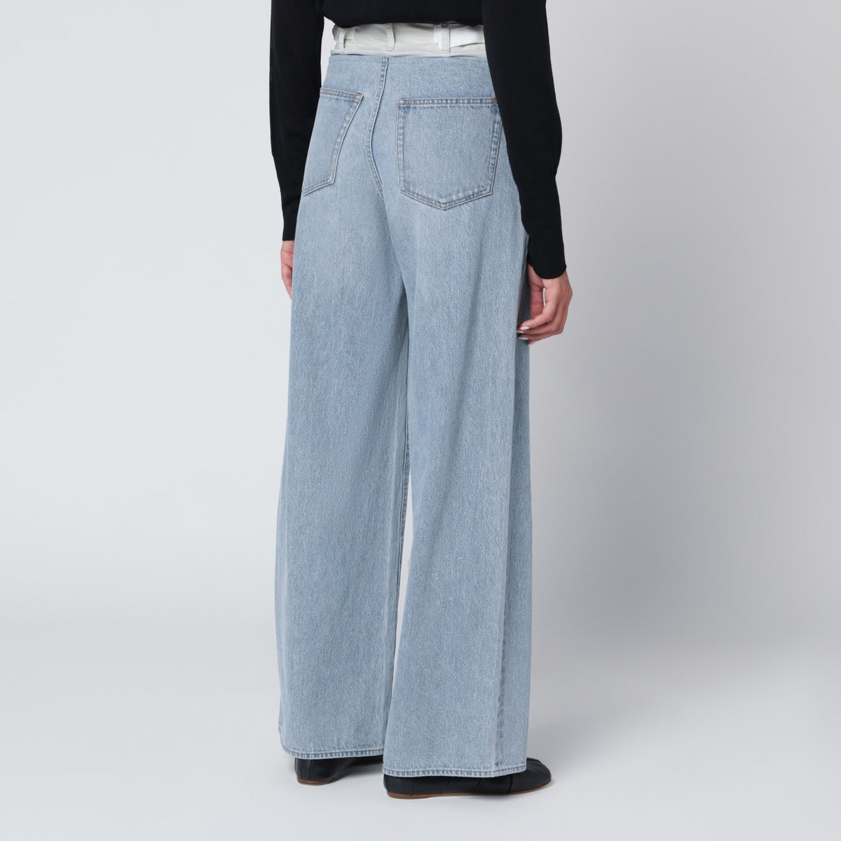 Sacai Blue/light grey two-tone jeans Sacai