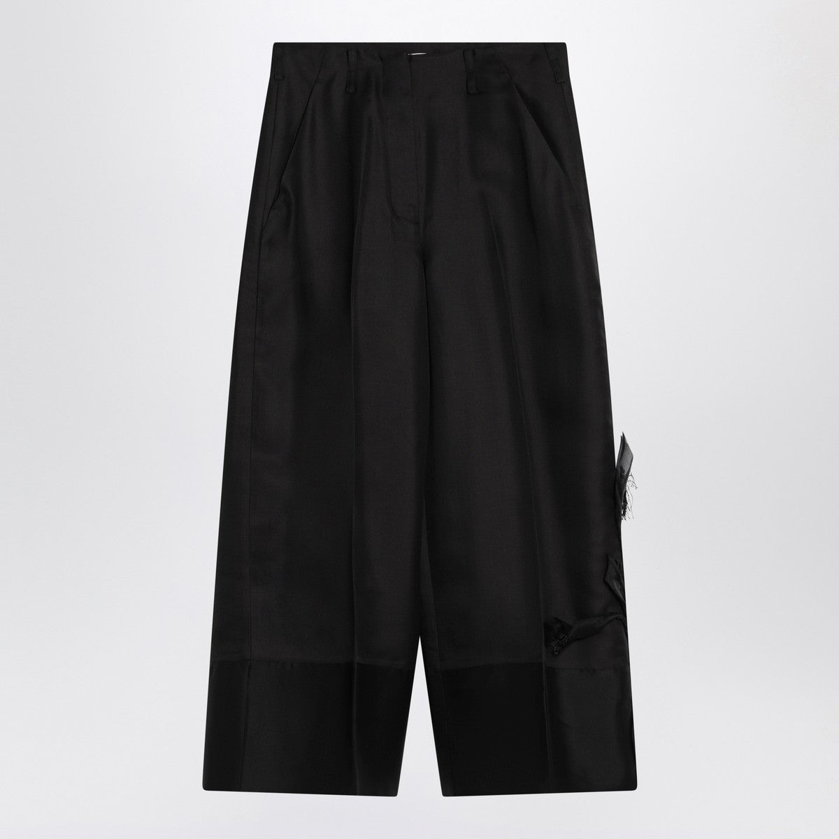 MKDT Studio Atelier Pasa black trousers in silk and wool MKDT Studio