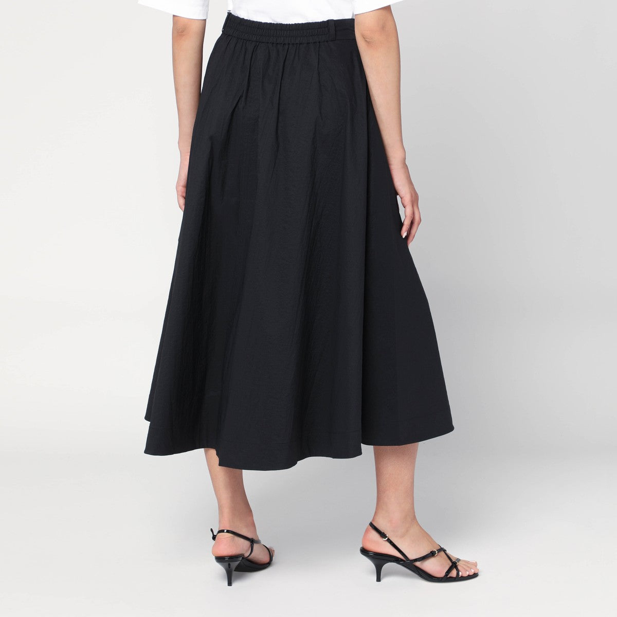 MKDT Studio Novo pleated skirt in black MKDT Studio