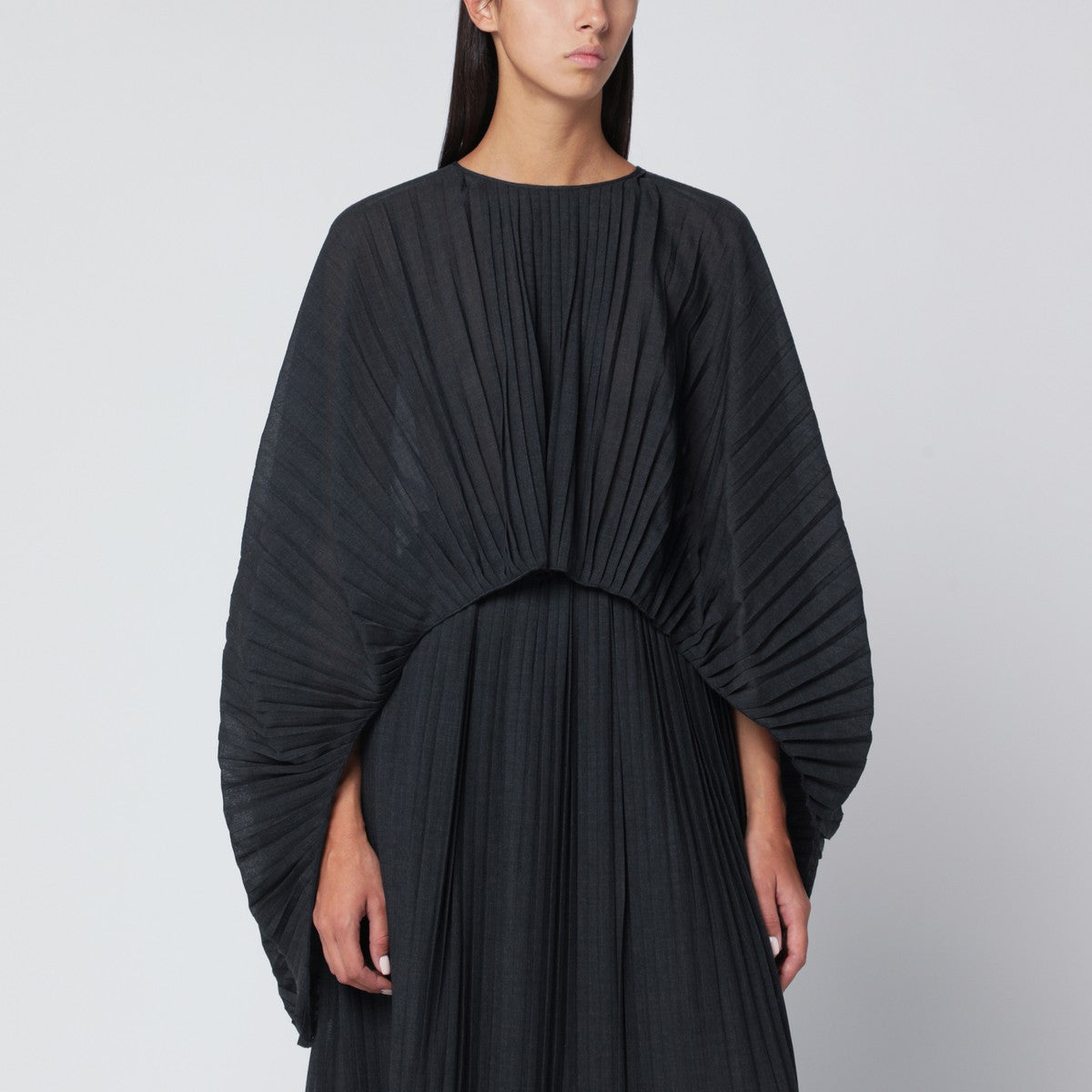 MKDT Studio Gray Anthea-Atelier pleated cape MKDT Studio
