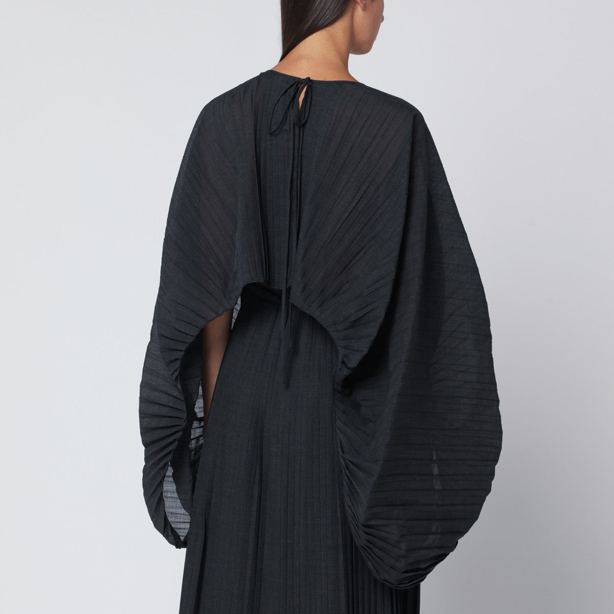 MKDT Studio Gray Anthea-Atelier pleated cape MKDT Studio