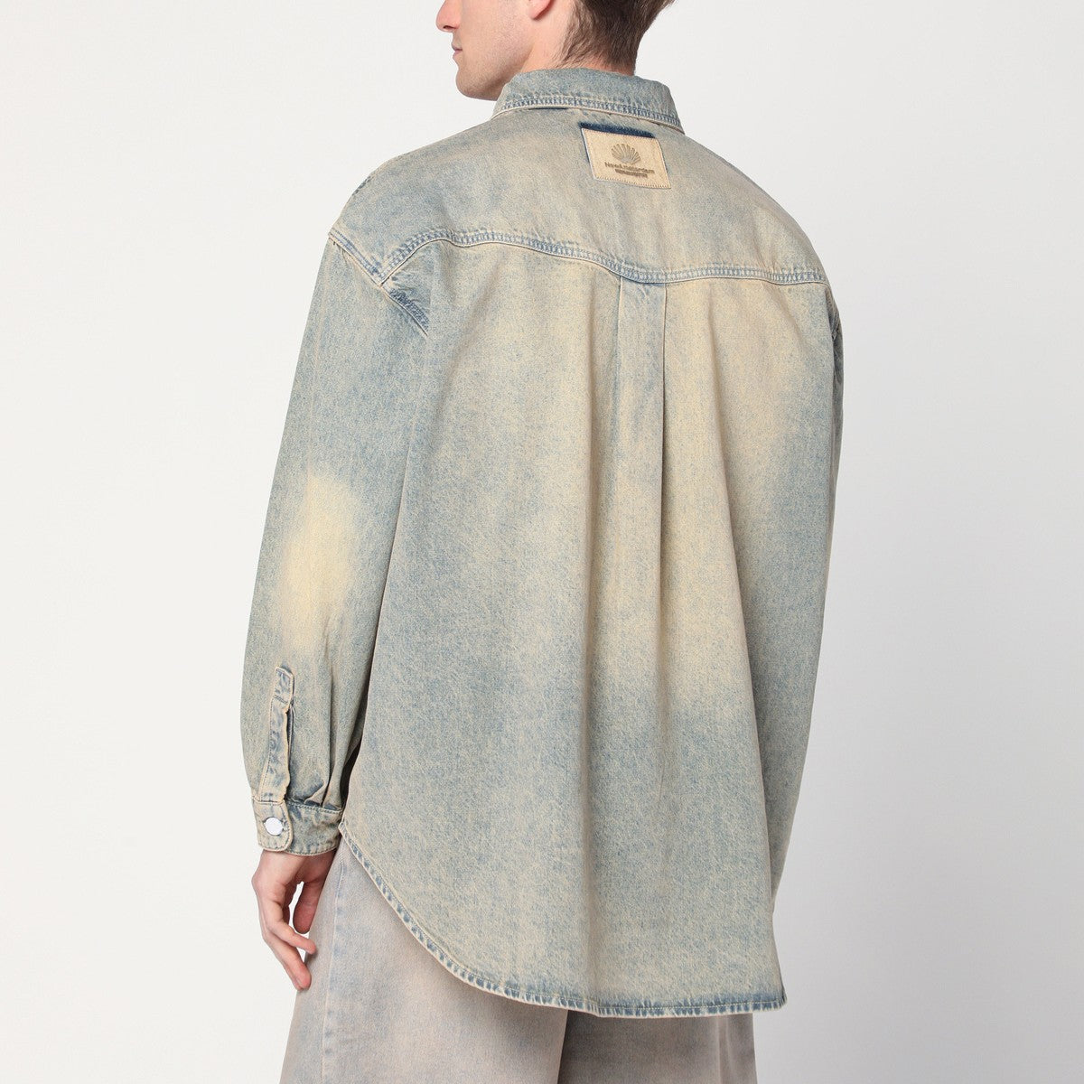 New Amsterdam Surf Association Faded beige denim shirt New Amsterdam Surf Association