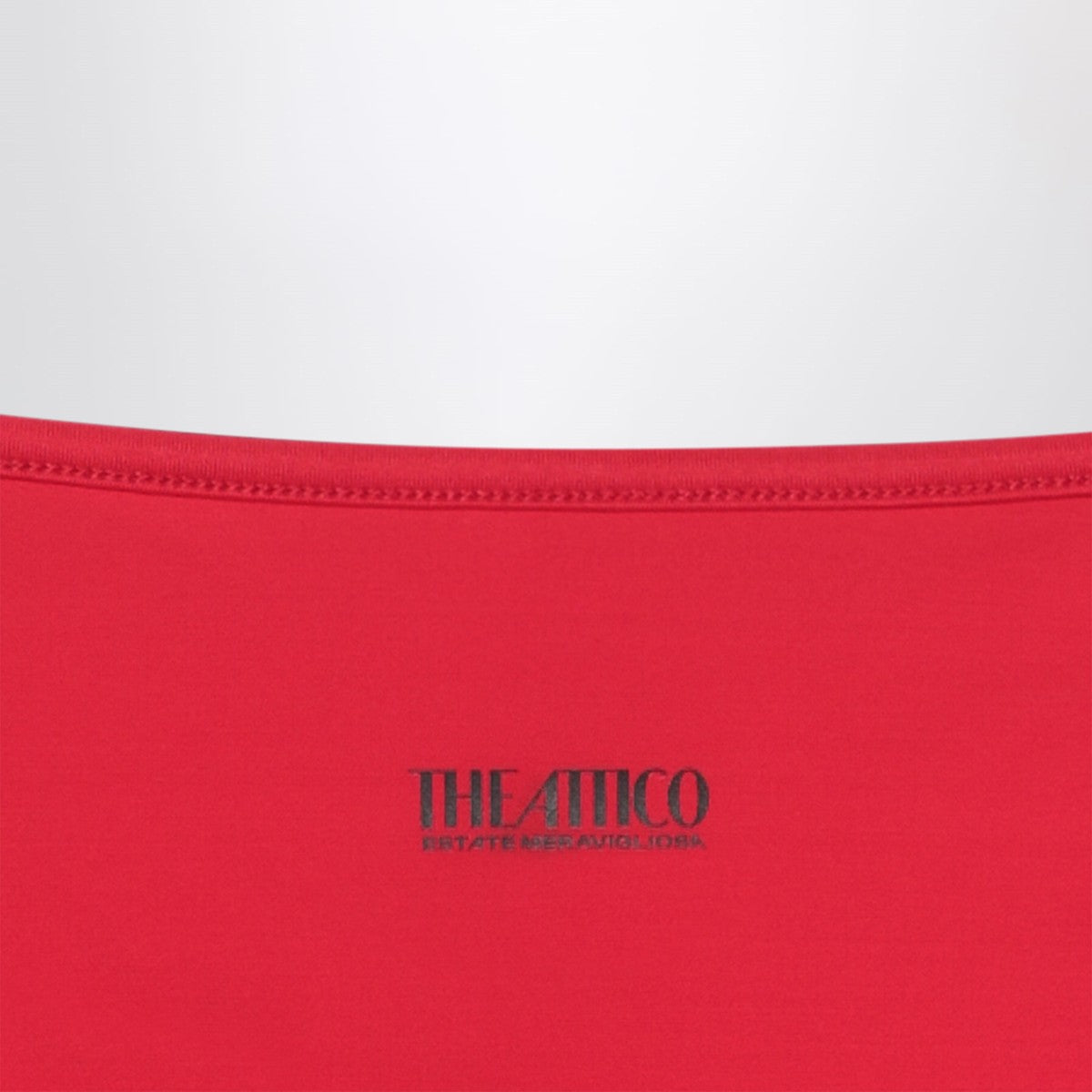 The Attico Two-piece triangle bikini in red The Attico