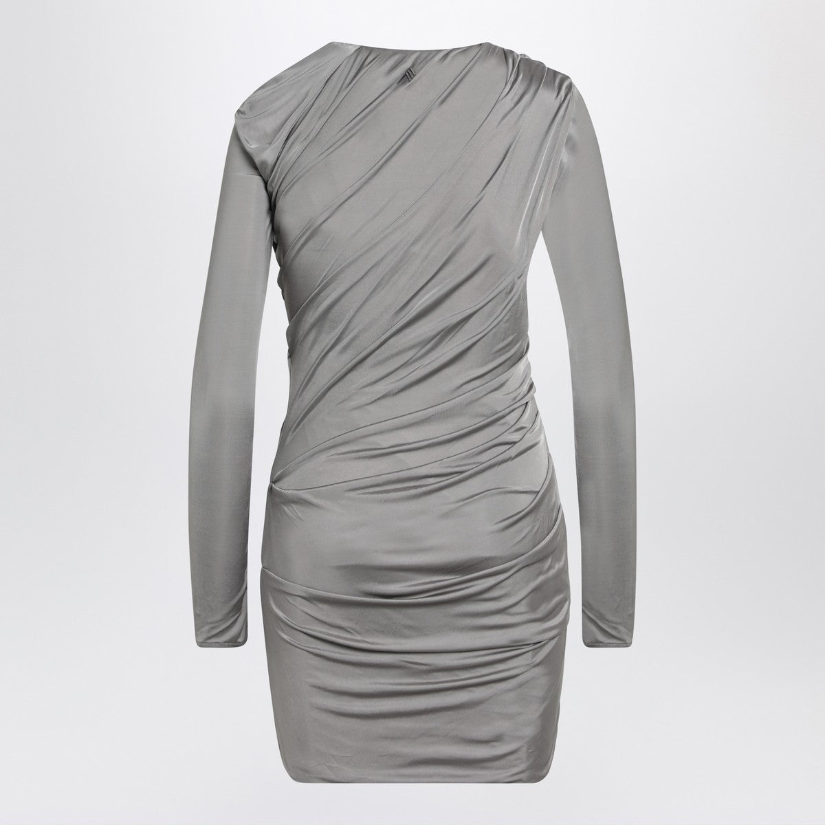 The Attico Draped grey mini dress The Attico