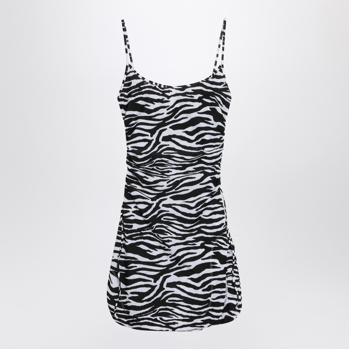 The Attico Zebra beach cover-up in stretch fabric The Attico
