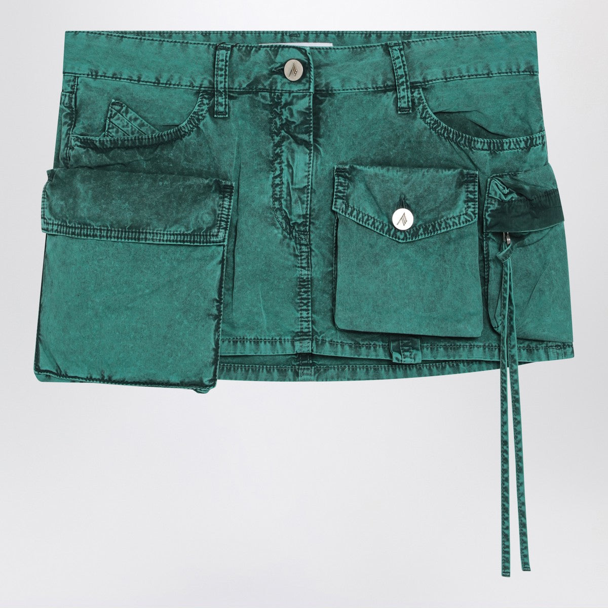The Attico Fay green cargo miniskirt The Attico