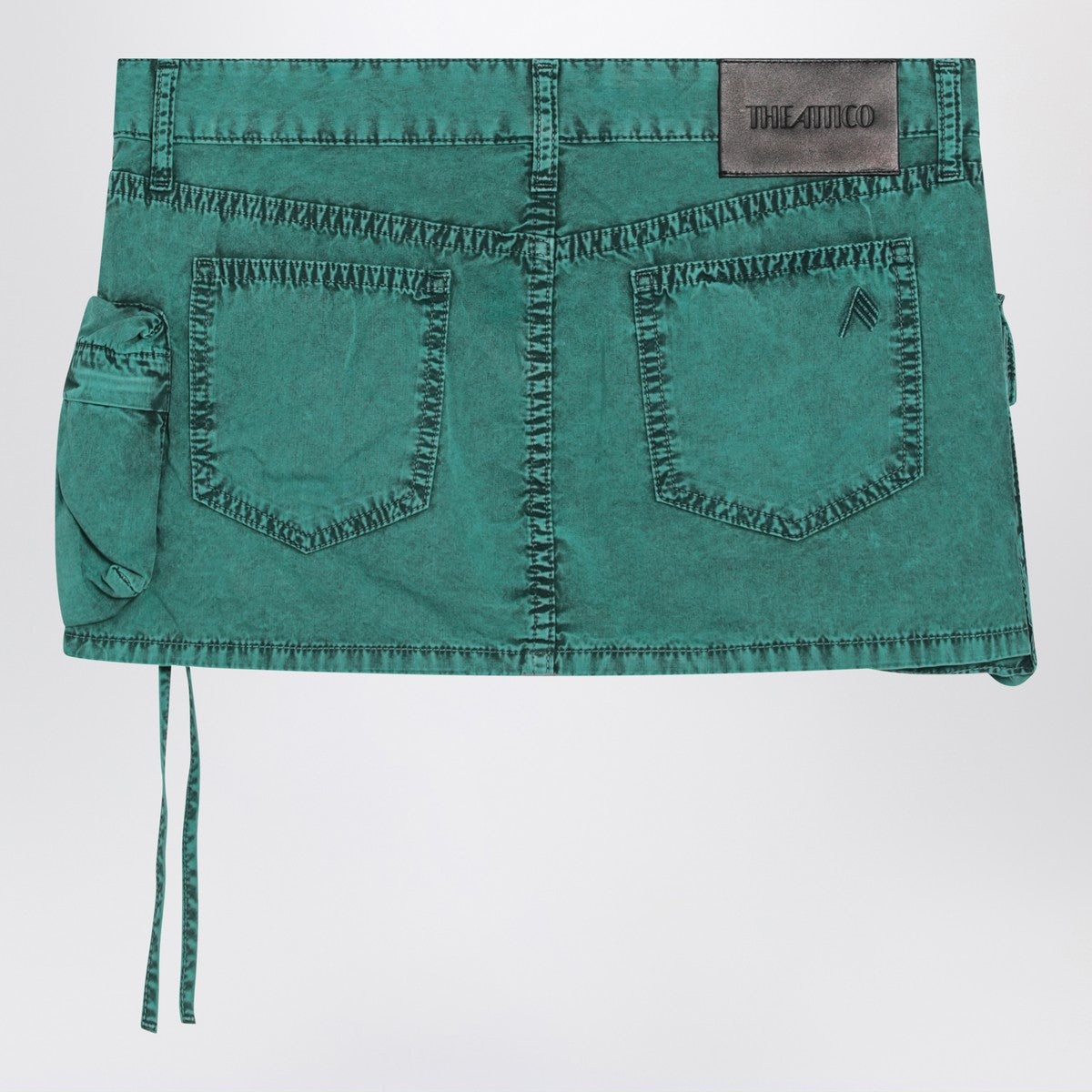 The Attico Fay green cargo miniskirt The Attico