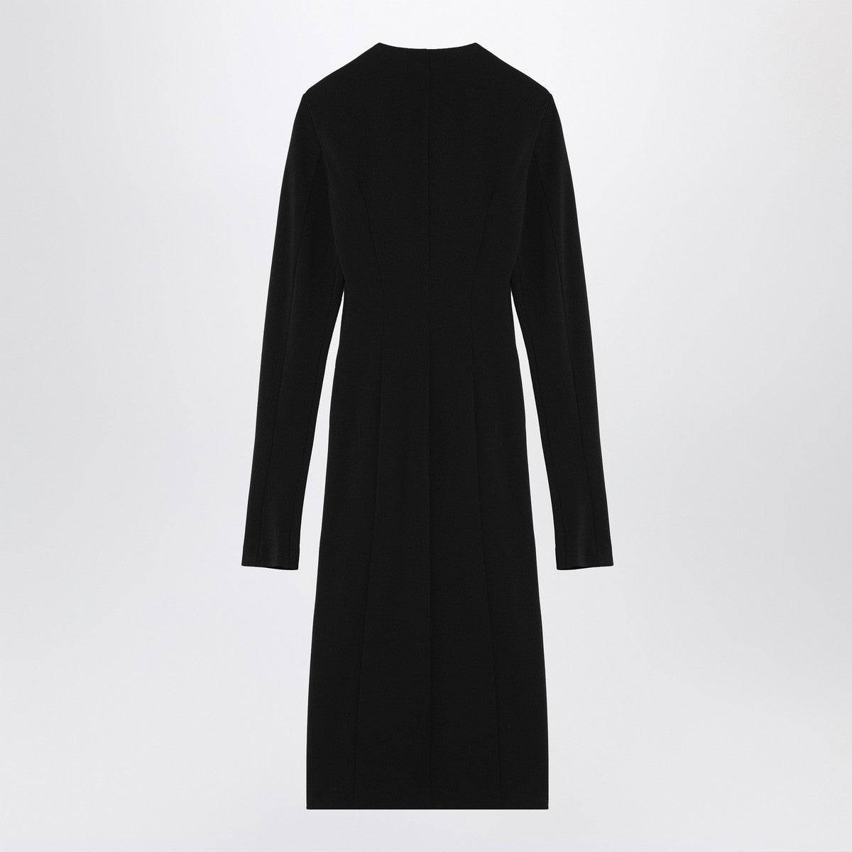 The Attico Black midi dress with logoed zip puller The Attico