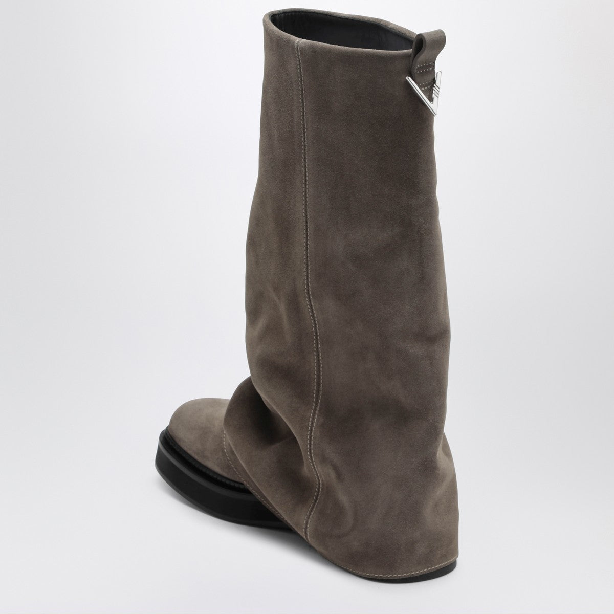 The Attico Robin taupe suede Combat boots The Attico