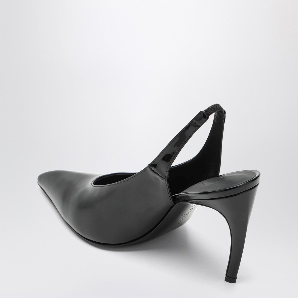 The Attico Black Viper Slingback The Attico