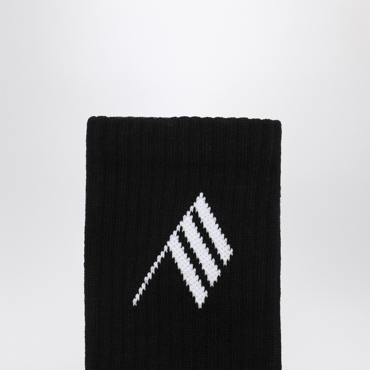 The Attico Black/white socks with logo The Attico