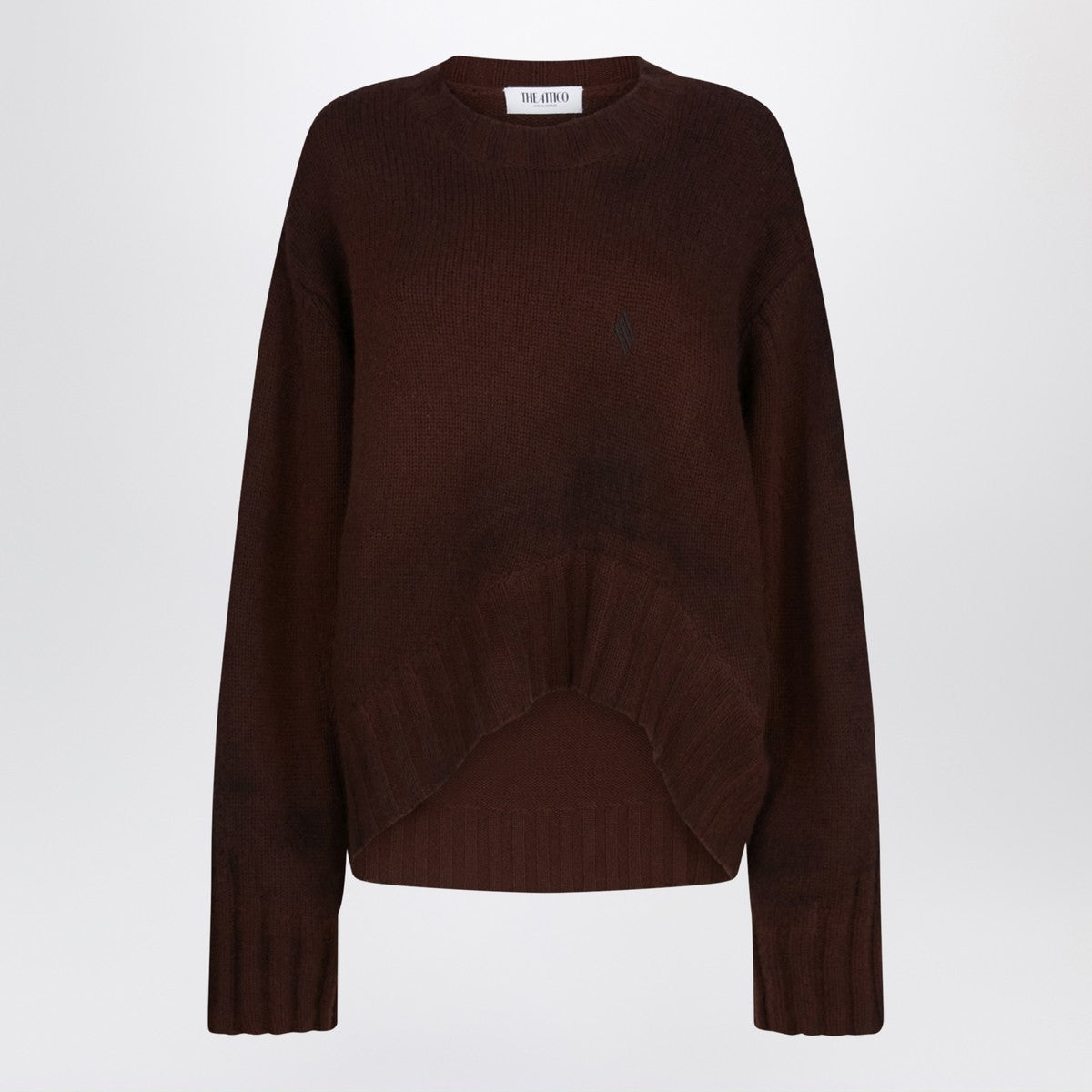 The Attico Brown wool and cashmere sweater The Attico