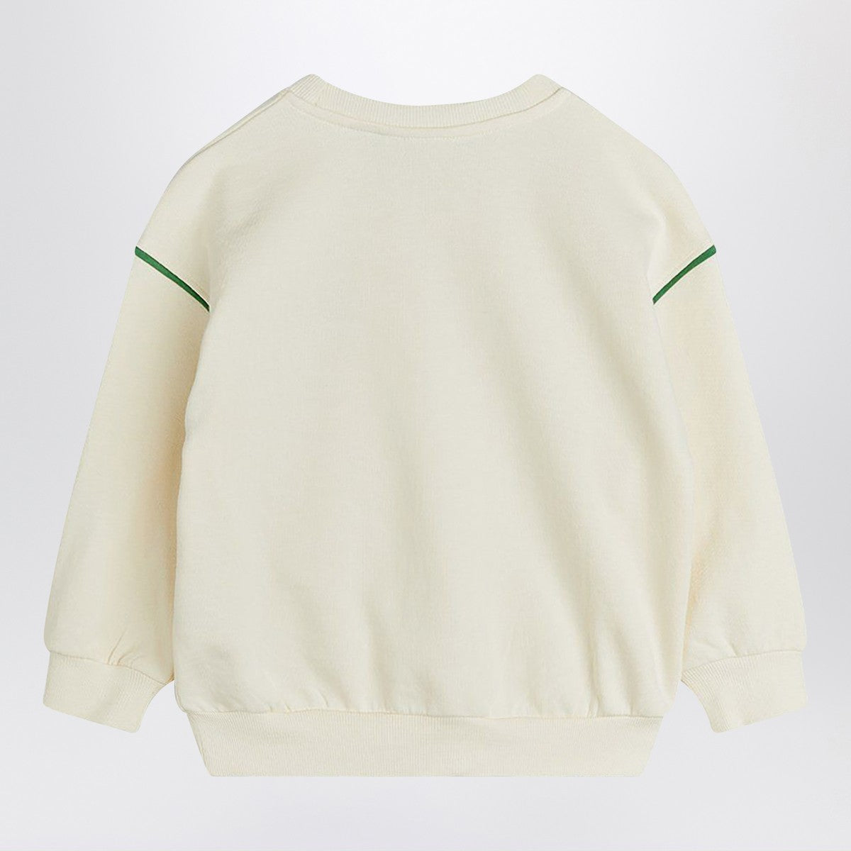 Mini Rodini Ivory sweatshirt with a velvet lizard Mini Rodini