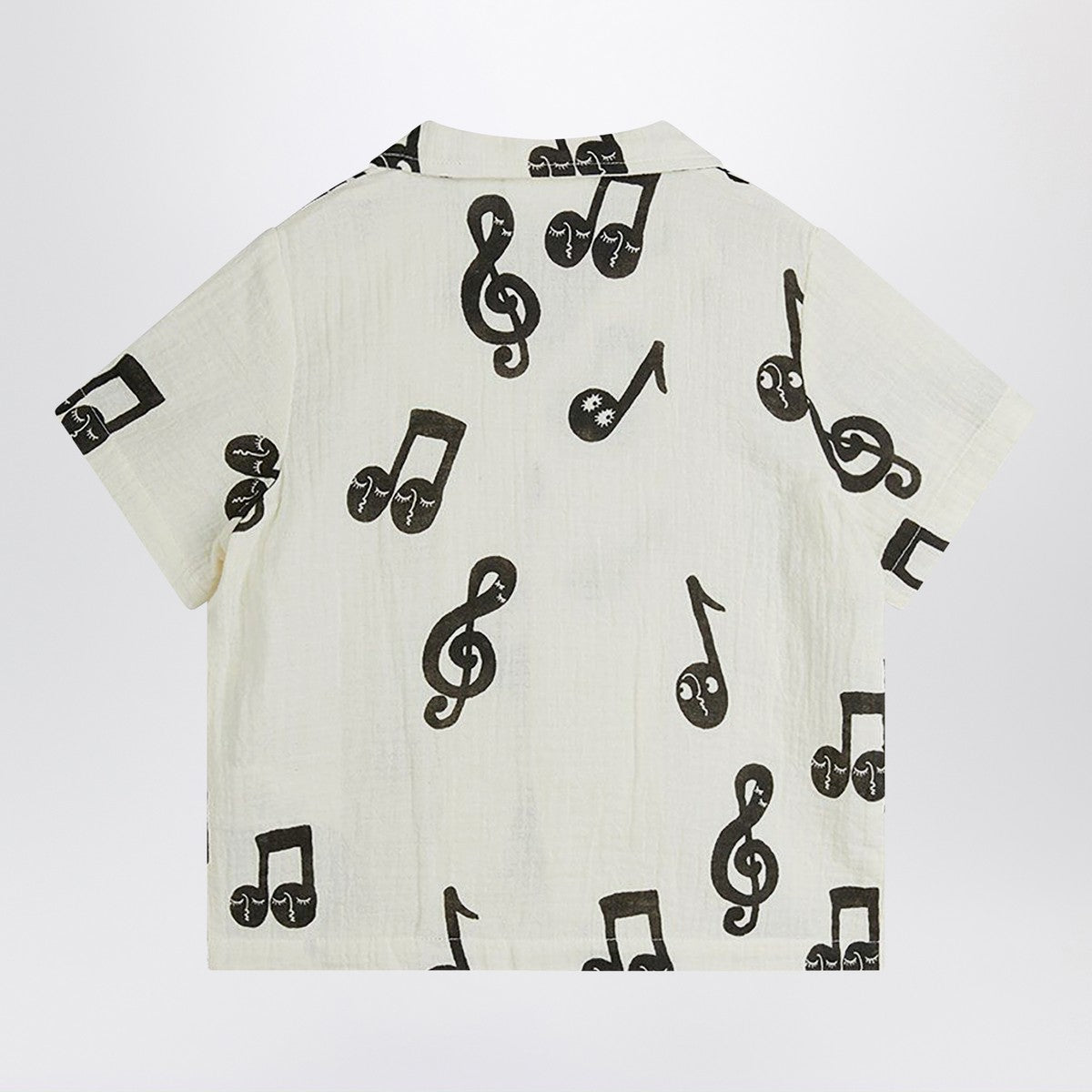 Mini Rodini White shirt with musical notes Mini Rodini
