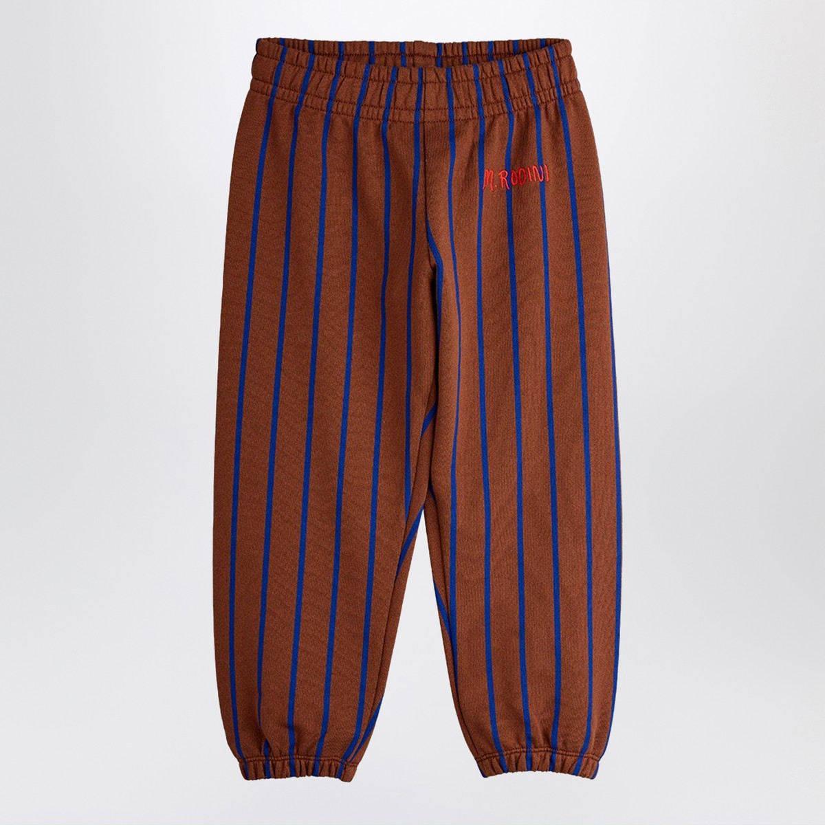 Mini Rodini Brown striped jogging trousers Mini Rodini