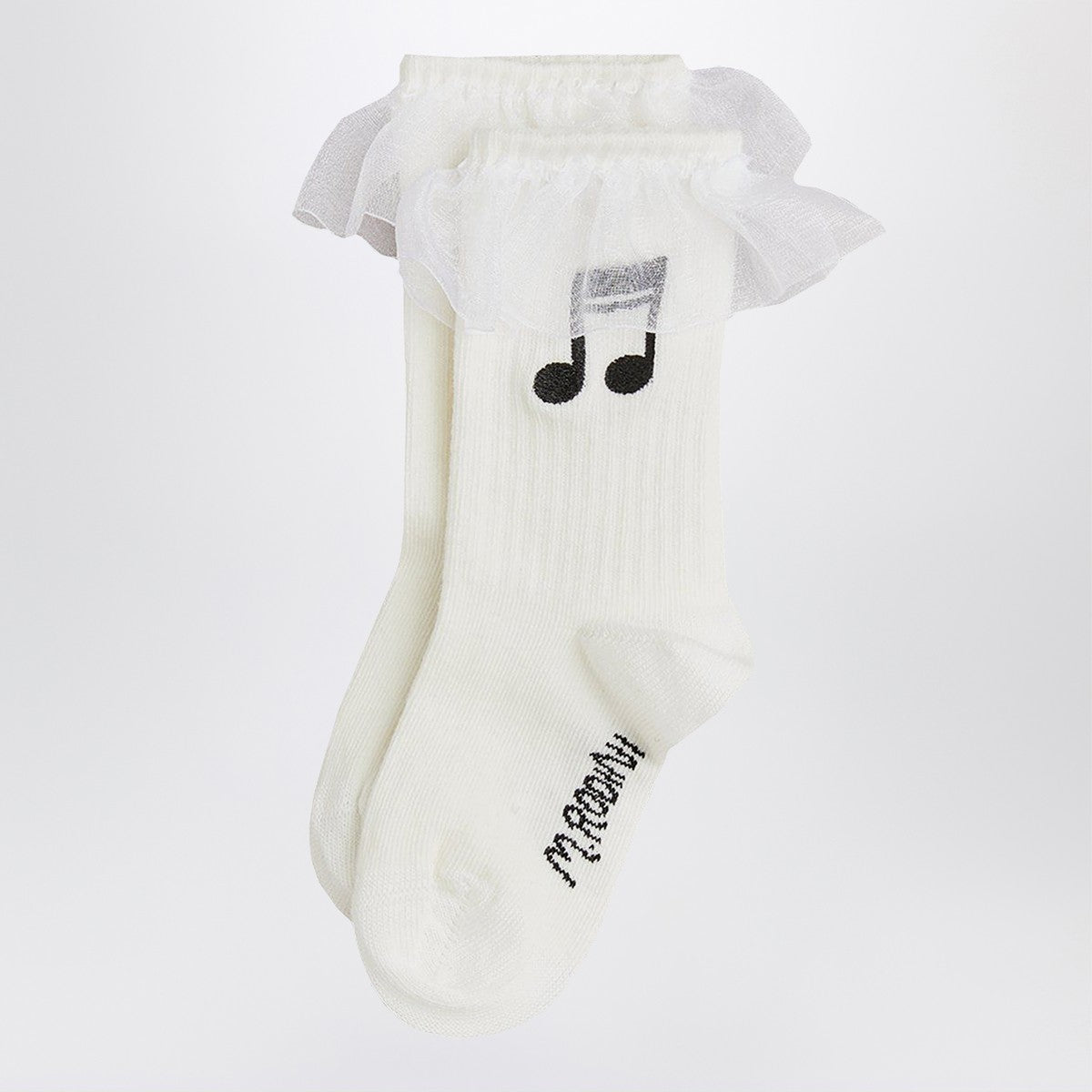 Mini Rodini White socks with musical note Mini Rodini