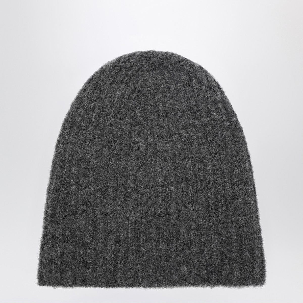 Roberto Collina Charcoal cashmere ribbed beanie Roberto Collina