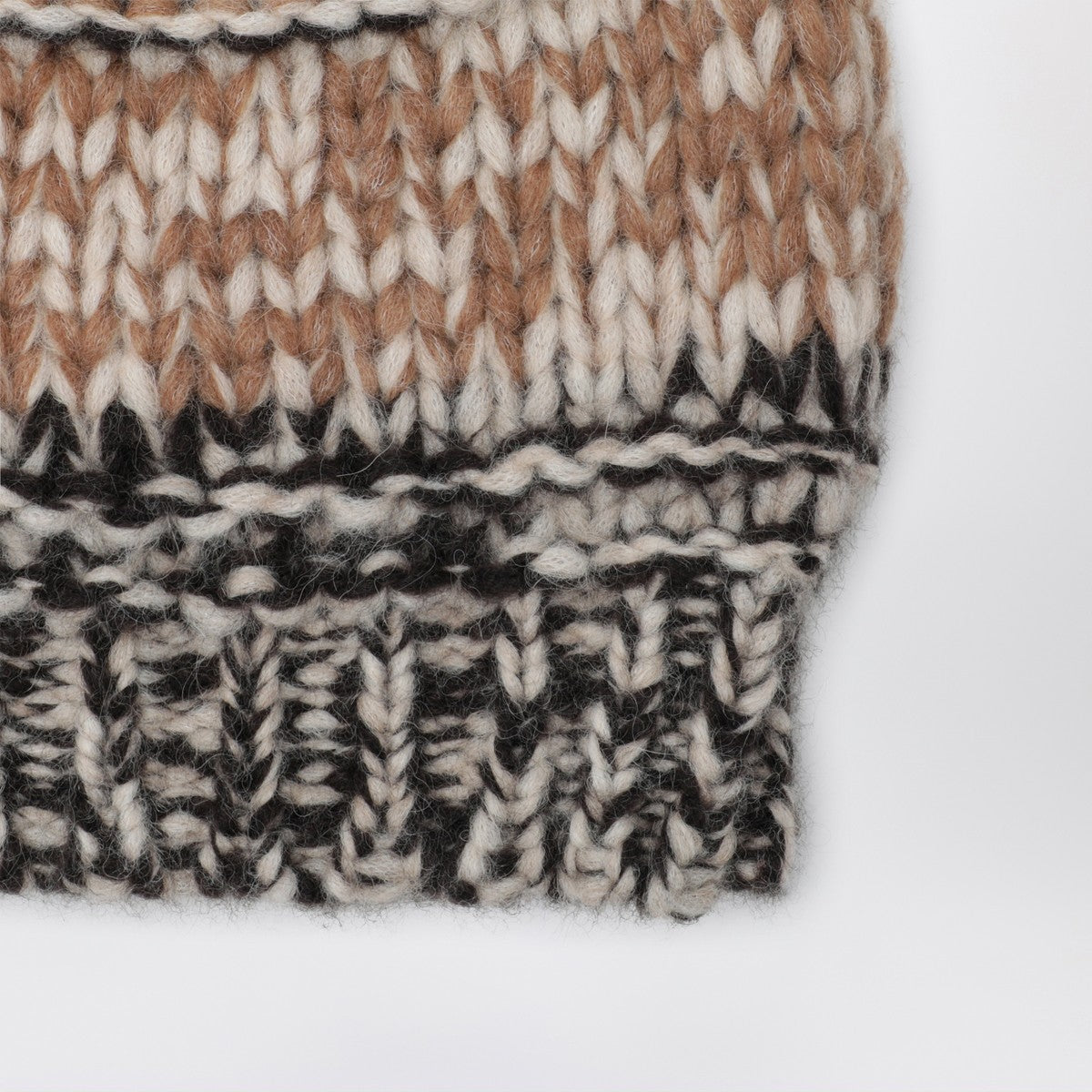 Roberto Collina Camel mouliné-effect beanie Roberto Collina