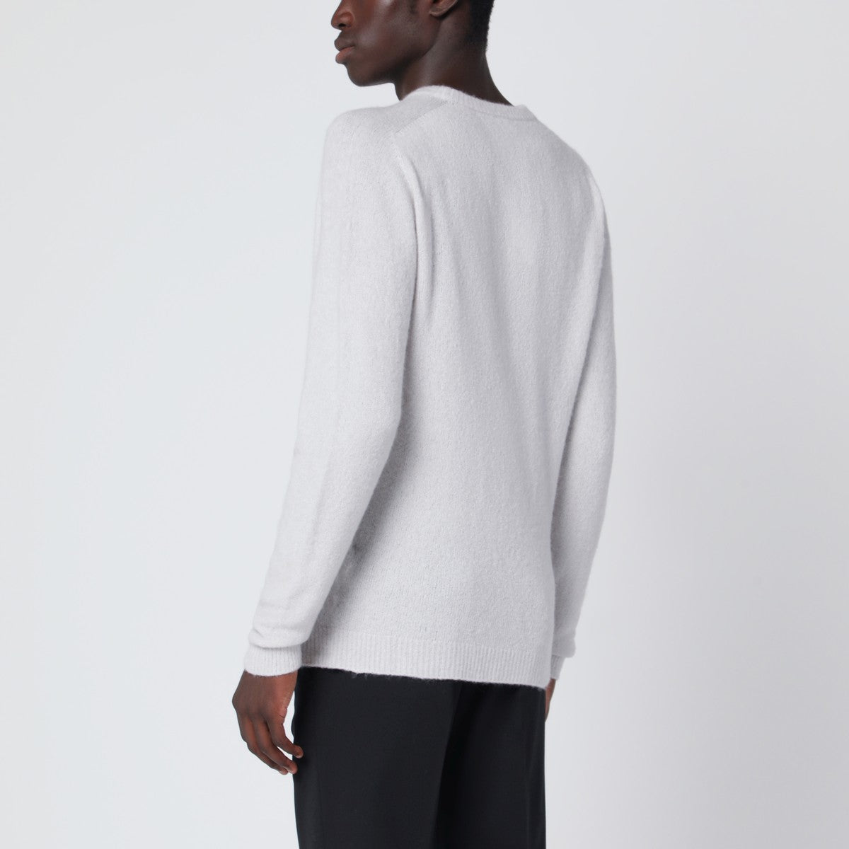 Roberto Collina Ice-colored sweater in cashmere blend Roberto Collina