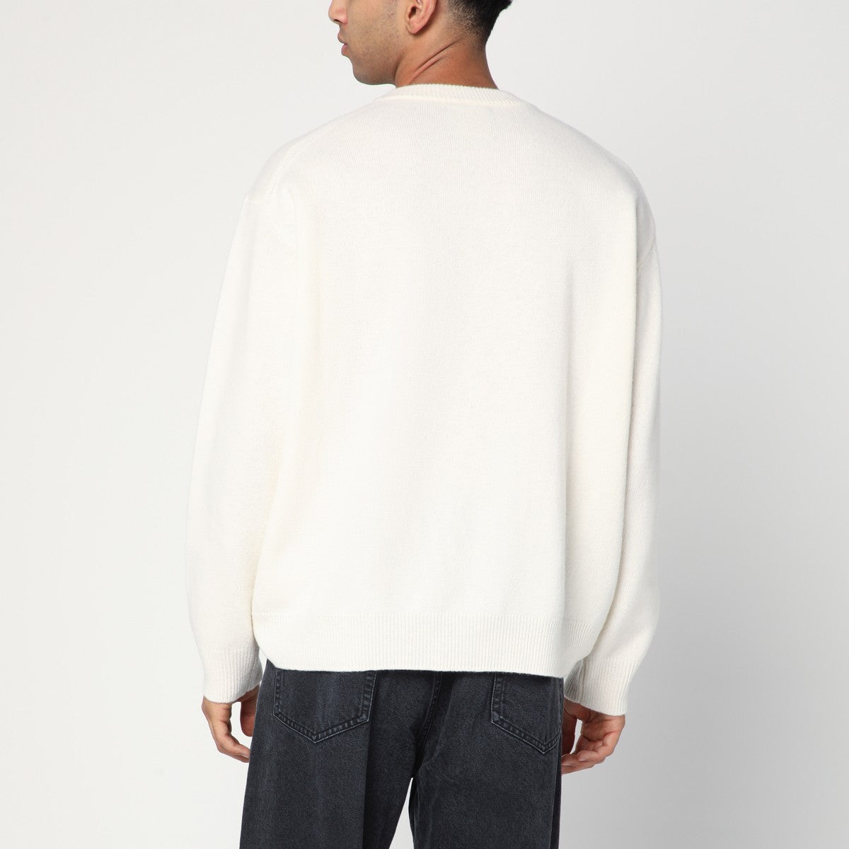 Roberto Collina White sweater in wool and cashmere Roberto Collina