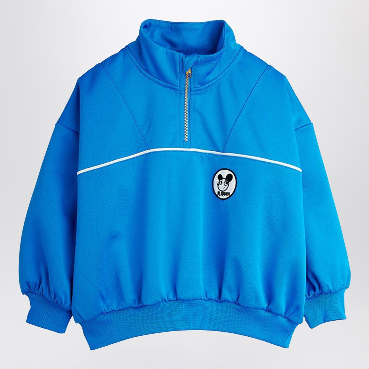 Mini Rodini Blue Ritzratz half-zip sweatshirt Mini Rodini