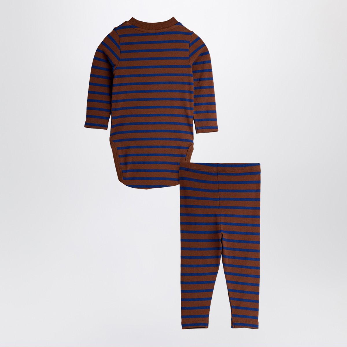 Mini Rodini Stripe bird patch baby set Mini Rodini