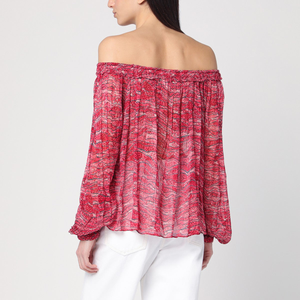 ISABEL MARANT Étoile Top red Vutti with print ISABEL MARANT Étoile