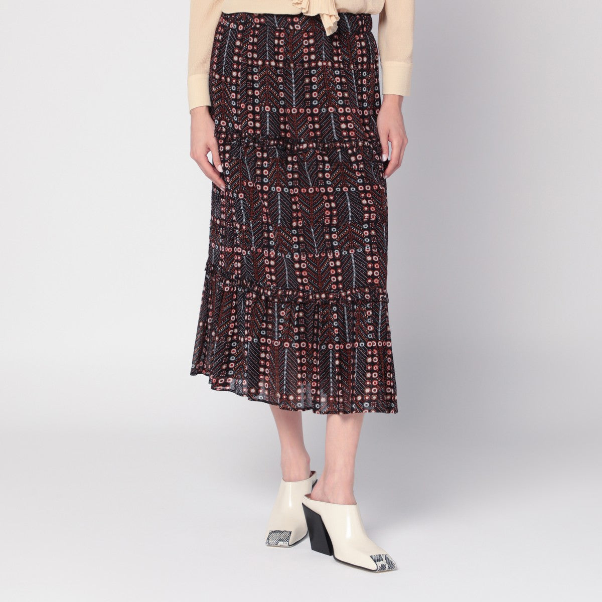 ISABEL MARANT Étoile Diya skirt in cotton voile with print ISABEL MARANT Étoile