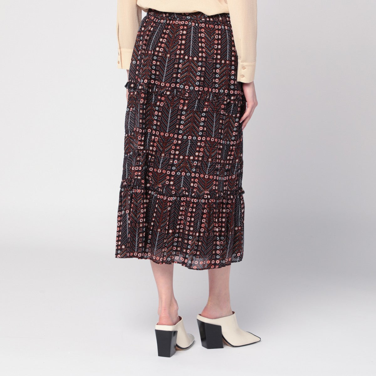 ISABEL MARANT Étoile Diya skirt in cotton voile with print ISABEL MARANT Étoile