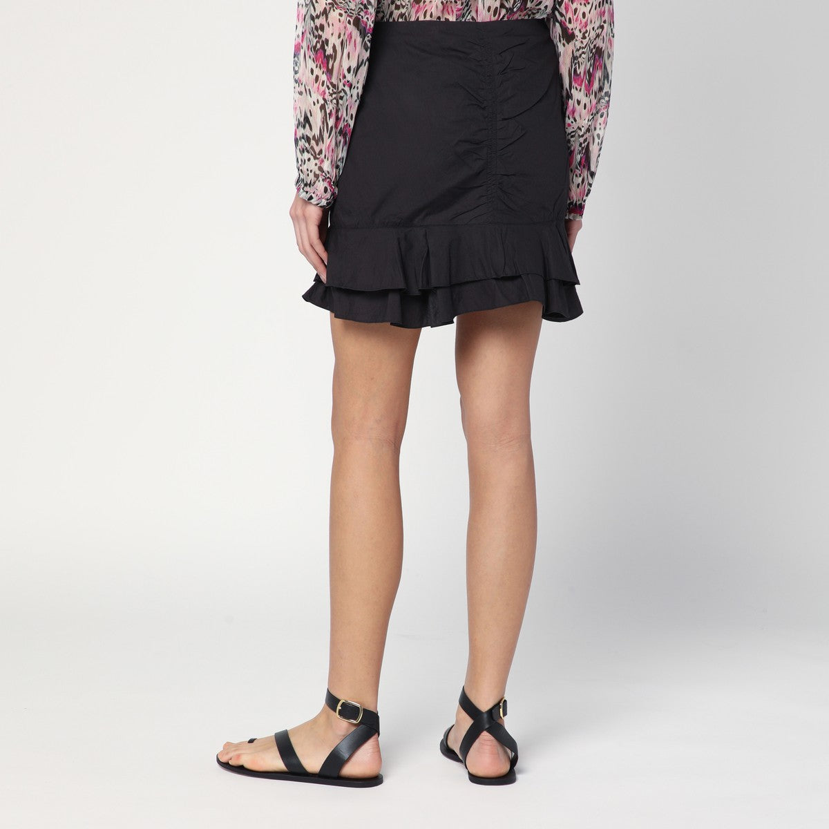 ISABEL MARANT Étoile Breenea mini skirt with black zip ISABEL MARANT Étoile