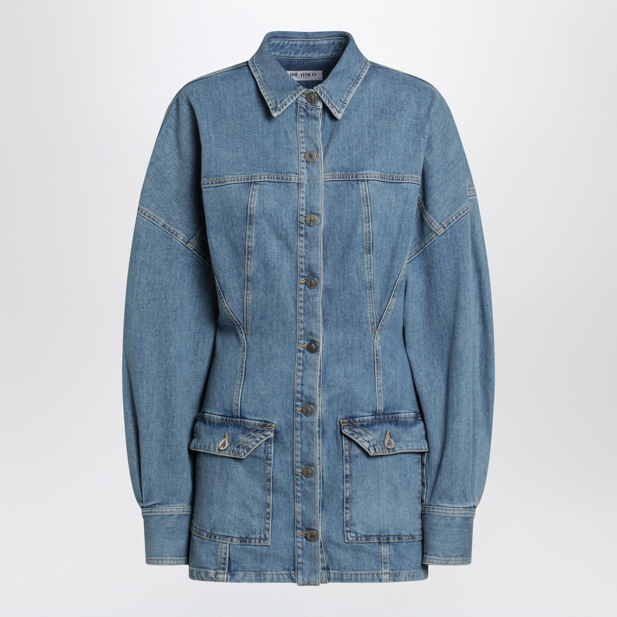 The Attico Light blue denim mini dress The Attico