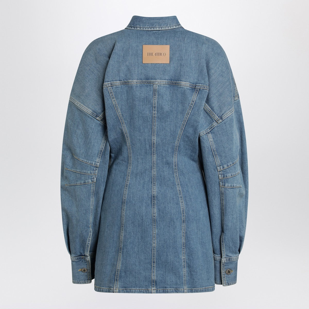 The Attico Light blue denim mini dress The Attico