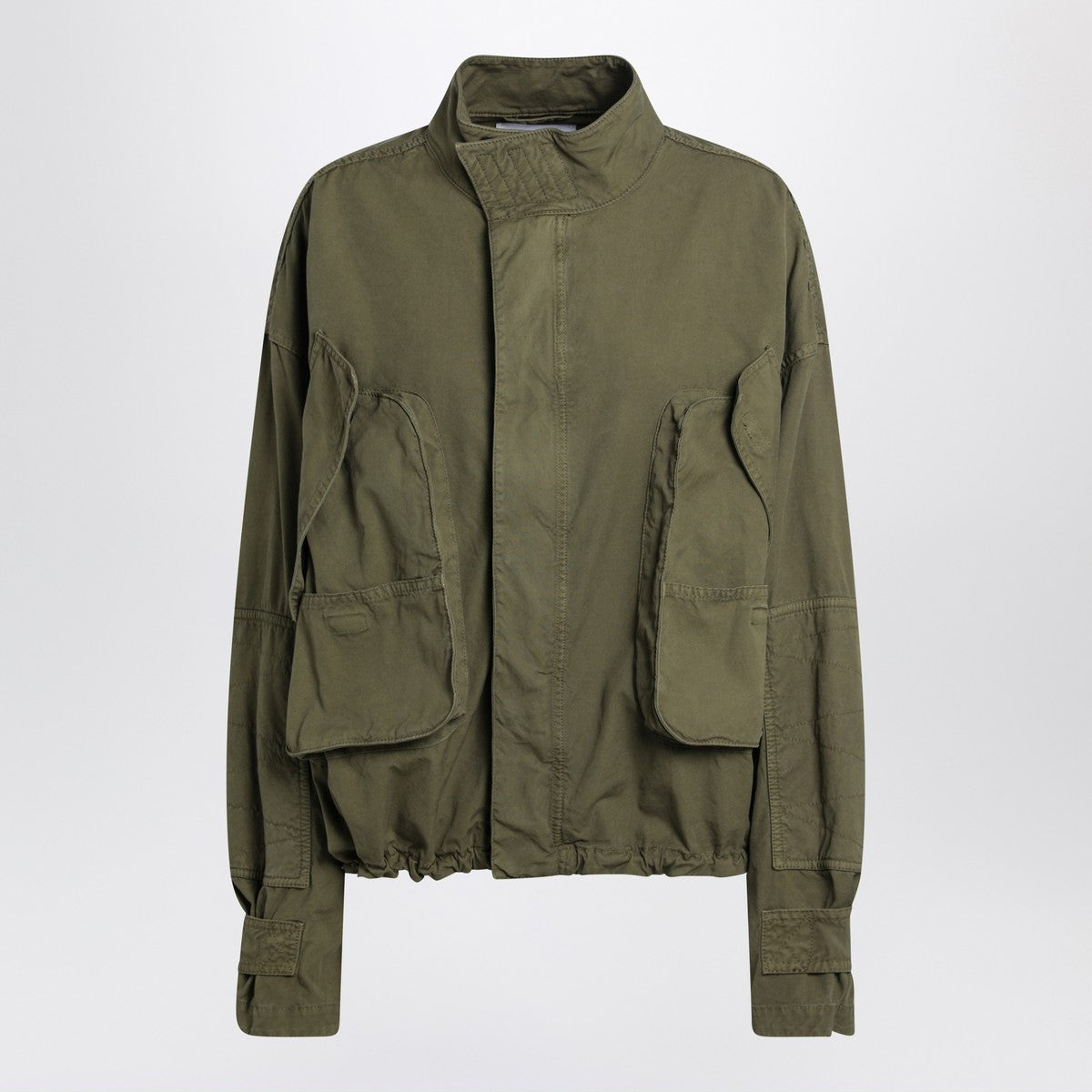 The Attico Military green cotton cargo jacket The Attico