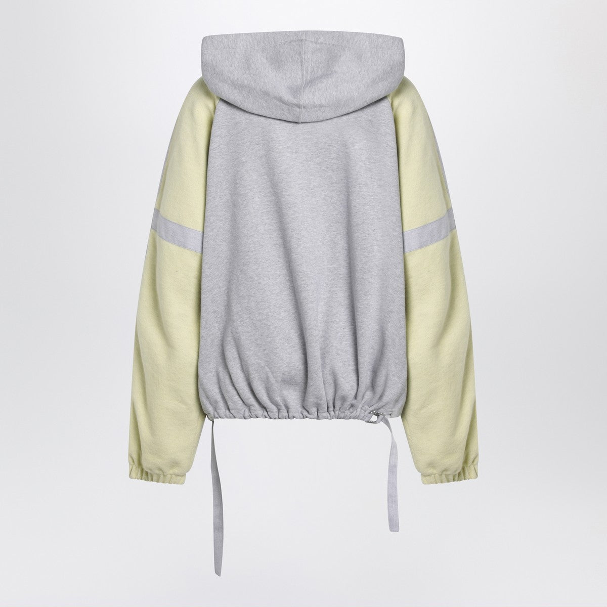 The Attico Grey/light yellow bomber sweatshirt The Attico