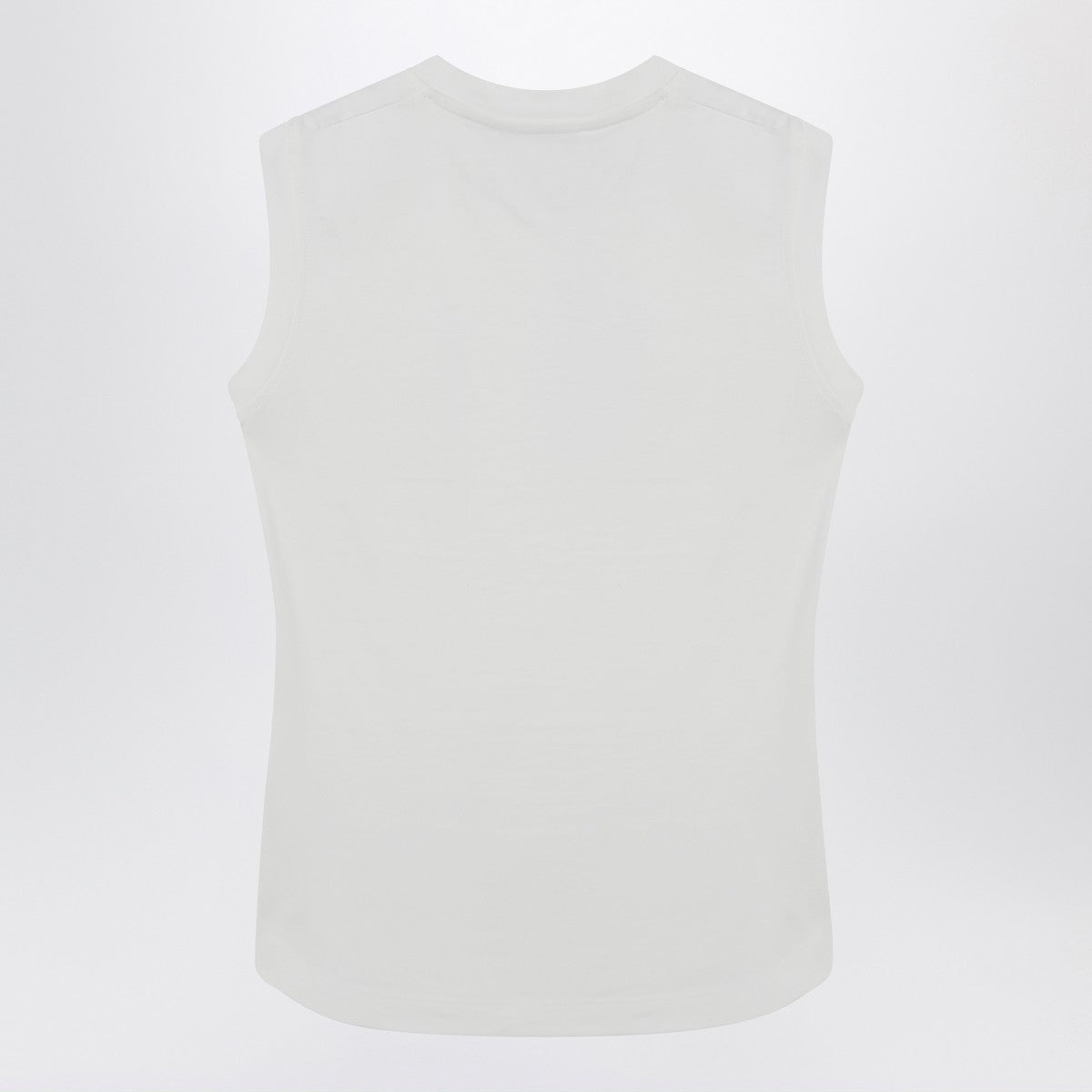 The Attico White tank top with shaped hem The Attico